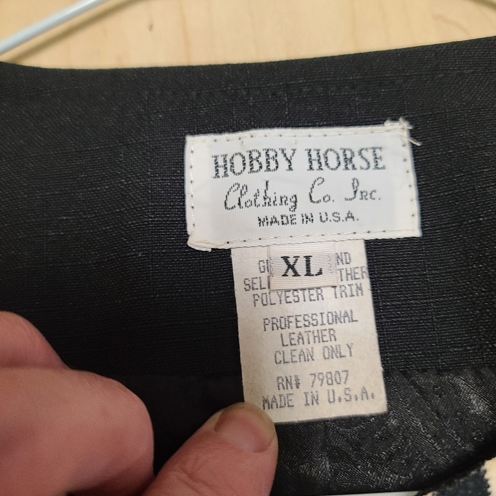 Vintage Hobby Horse cropped leather zebra print sequin and cream jacket XL - Picture 3 of 10